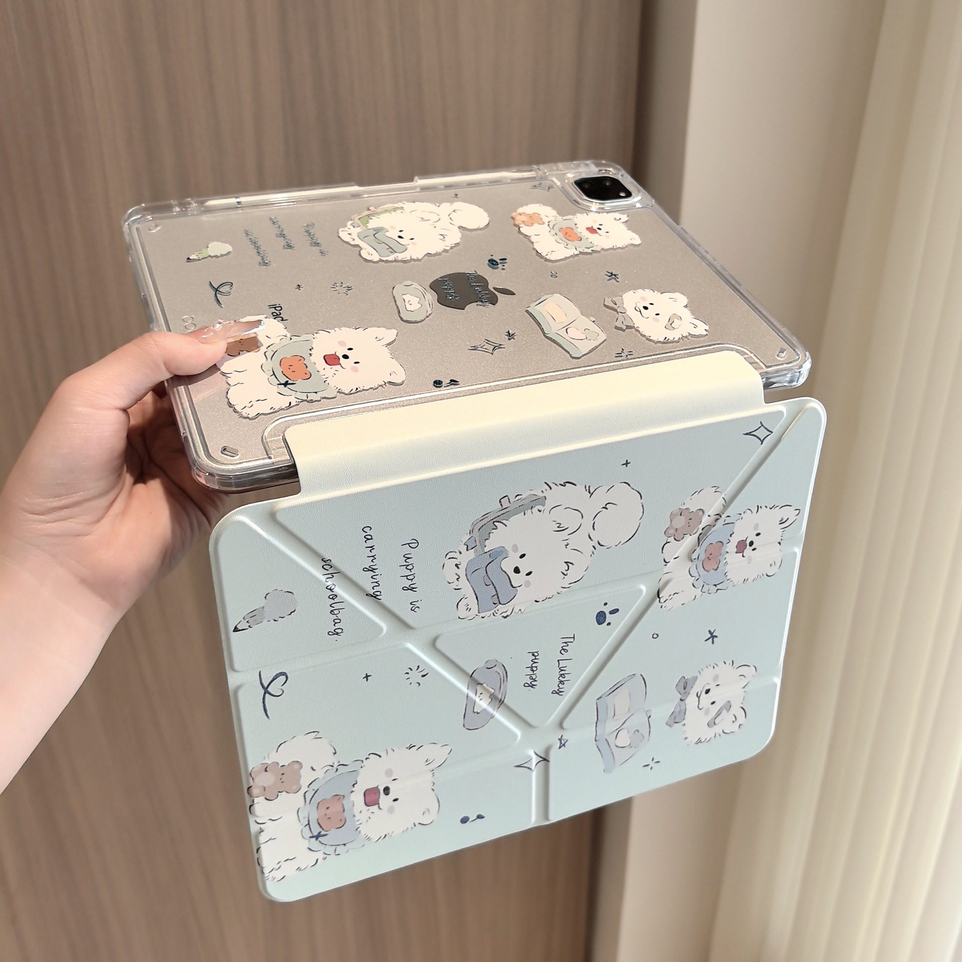 适用2025新款苹果ipad11代保护壳Y型+三折iPad Air7/6带笔槽11英寸10.2卡通ipad Pro2024平板8套第10代10.9寸,淘宝优惠券,粉丝福利购,淘宝优惠卷