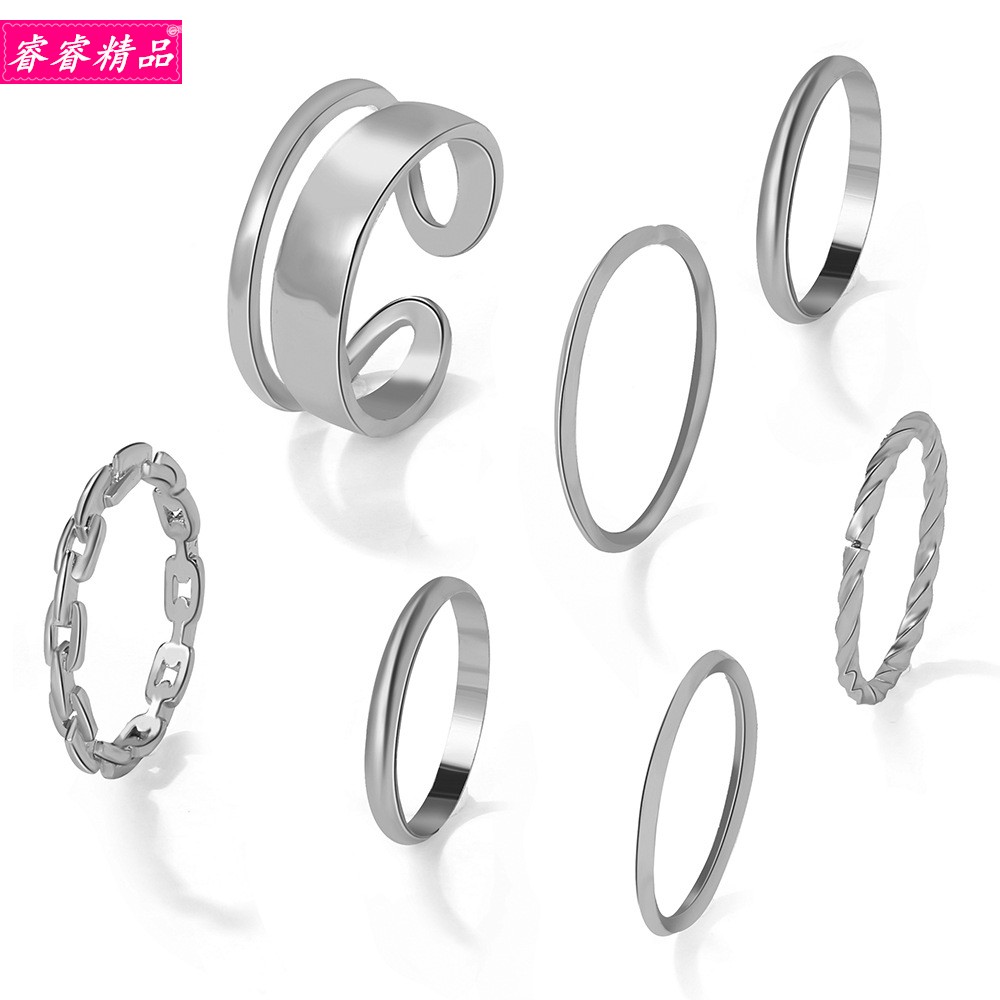 resin acrylic diamond Ring butterfly rice bead joints rings - 图1