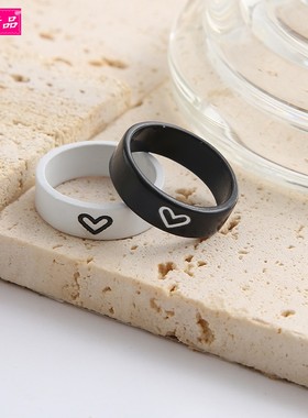 Temperament colored ring fashion simple joint rings 欧美戒指