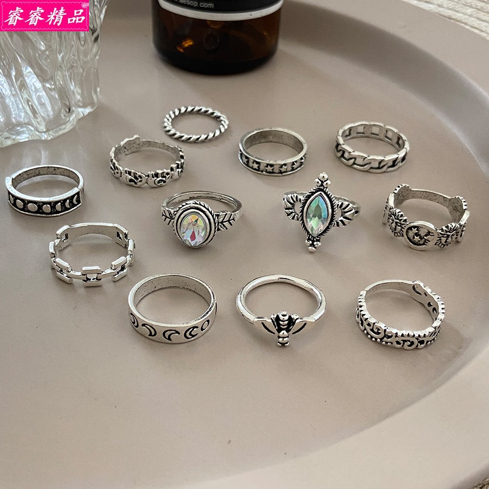 Bohemian Women's Knuckle Rings Vintage joint ring 1 set 女戒 - 图1