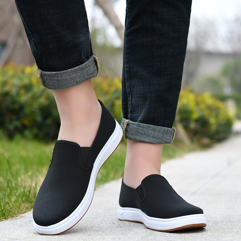 老北京布鞋男款春秋季单鞋一脚蹬懒人鞋纯棉板鞋男豆豆鞋工作男鞋,淘宝优惠券,粉丝福利购,淘宝优惠卷