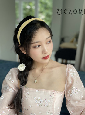 法式复古彩色发箍ins气质甜美仙