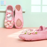 Детская обувь для раннего возраста для йоги, красные туфли, танцующие белые балетки, мягкая подошва