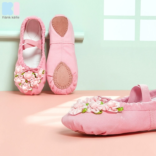 Детская обувь для раннего возраста для йоги, красные туфли, танцующие белые балетки, мягкая подошва