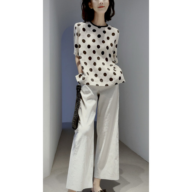 Linen Italian stretch tight ສູງ elastic superfine pants linen