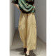 Hemp Elastic Waist ແຫ້ງແລະເບົາ ໂສ້ງ Harem ວ່າງ
