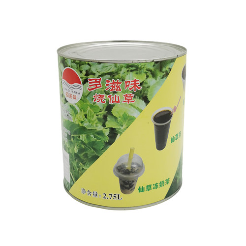 奶茶四果汤原料多滋味烧仙草汁 清凉仙草冻液体常温罐装 2.75L - 图0