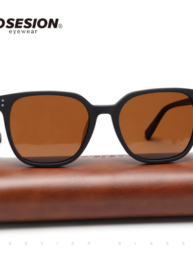 POSESION偏光方形复古大框太阳镜