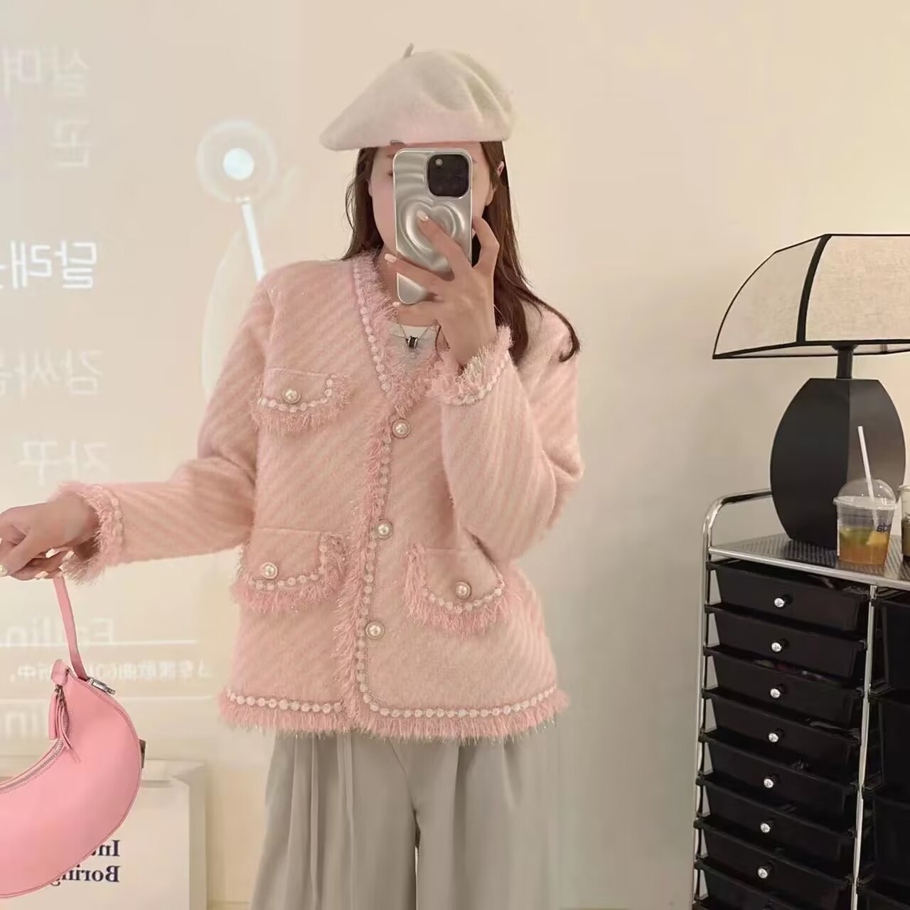 秋冬季新款针织小香风外套