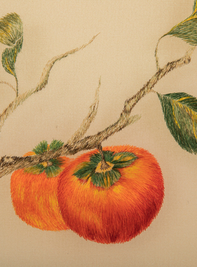 姚苏绣非遗双面刺绣好事成双摆件