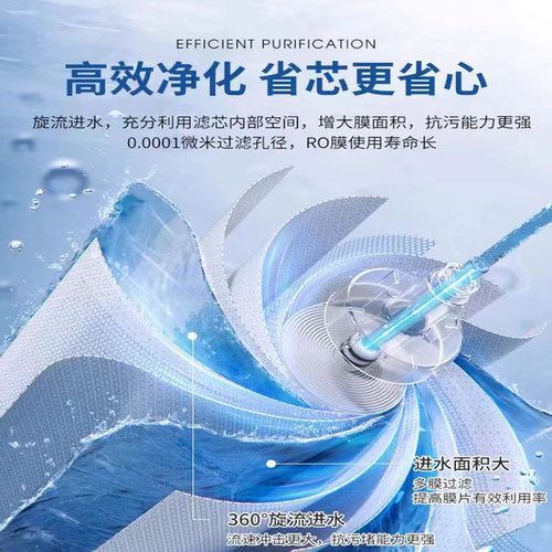 万爱净水器滤芯WA-CR-190A反渗透RO-400G膜水家电纯水机10寸PP棉 - 图2