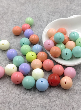 散珠亚克力彩色小孔珠DIY