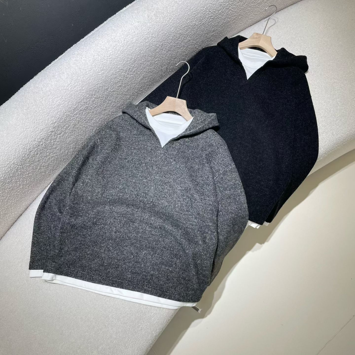 2025款秋冬连帽套头卫衣男宽松休闲百搭长袖潮牌帅气加绒潮流韩版 - 图0