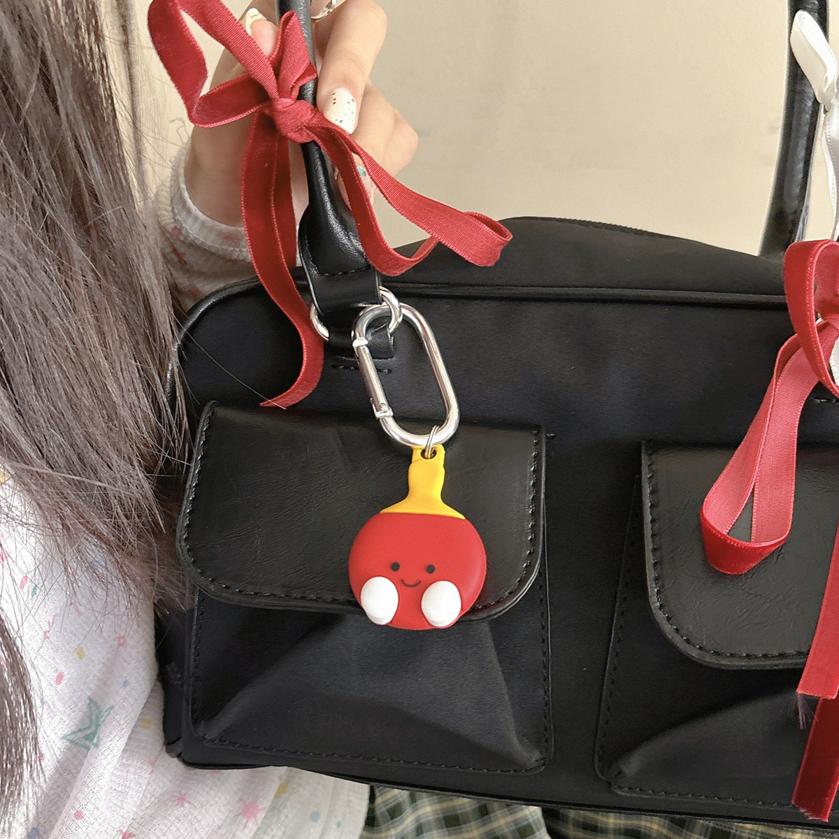 苹果AirTag蓝牙防丢器保护套可爱的乒乓球拍真防摔追踪器保护软壳,淘宝优惠券,粉丝福利购,淘宝优惠卷