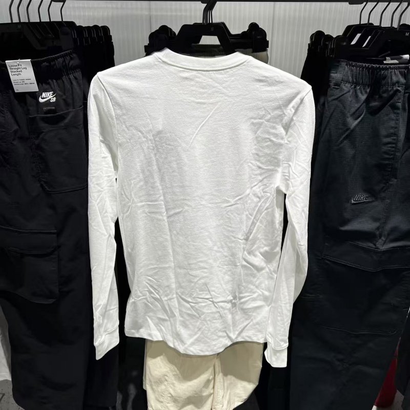 Nike耐克男长袖T恤春秋新款针织运动休闲透气圆领上衣AR5194-100,淘宝优惠券,粉丝福利购,淘宝优惠卷