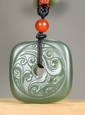 玉阅珠宝男女和田玉天然吊坠