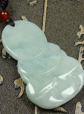 天然翡翠淡绿色民族风吊坠件包邮