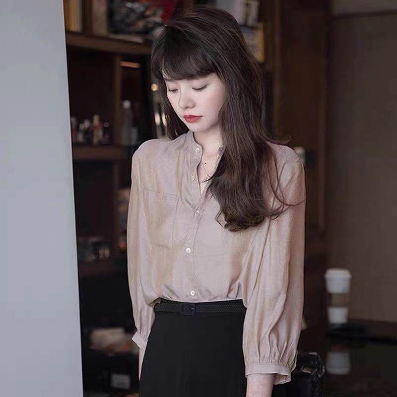 雪纺2022春夏新款设计感小众衬衫 蒂曼芳衬衫