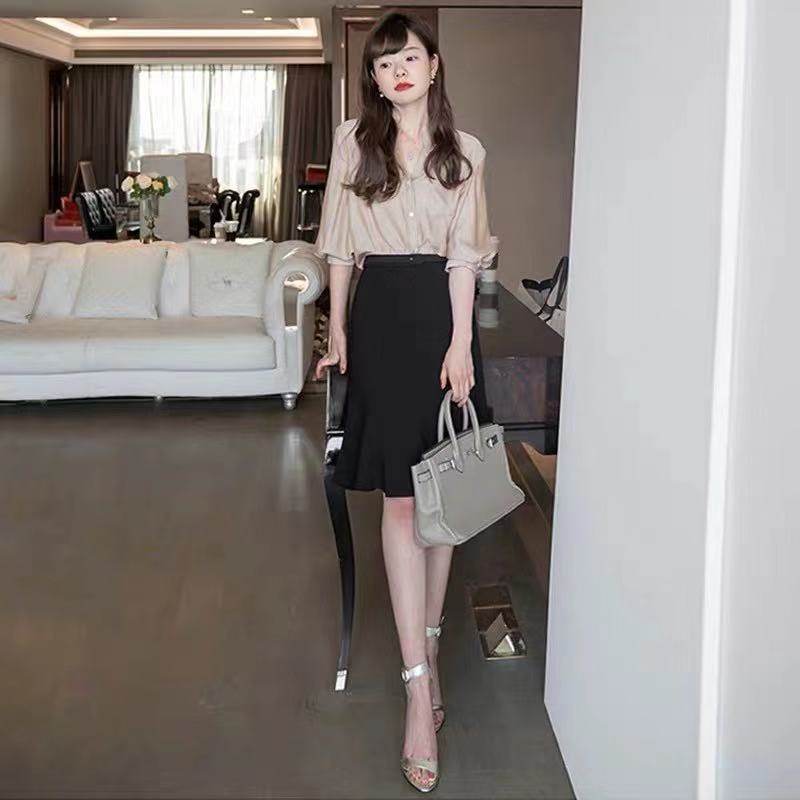 雪纺2022春夏新款设计感小众衬衫 蒂曼芳衬衫