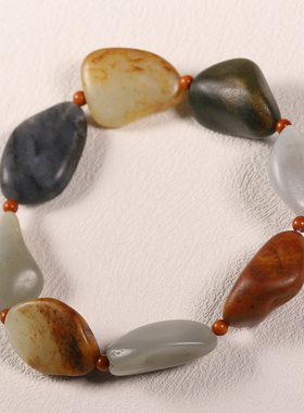 和田玉独籽原籽手串CMA鉴定证书