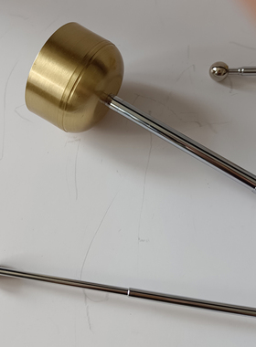 半自动伸缩引磬木柄引磬法器