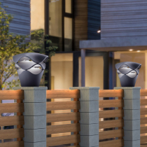 Modern minimalist waterproof outdoor grass terrace lamp column head wall headlights Courtyard Garden View Light Outdoor Engineering Wall Lamp