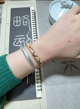 鸡血藤雕刻手镯西藏野生情人节