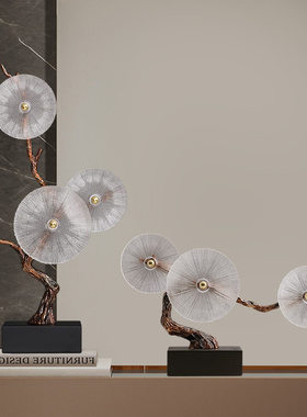 轻奢创意艺术摇钱树发财树摆件