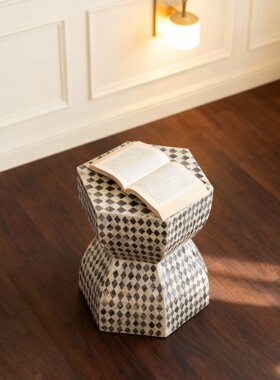 轻奢几何手工编织托特包单肩斜挎