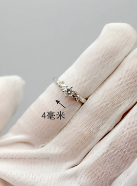 华尔兹公主风六爪波浪仪式戒指