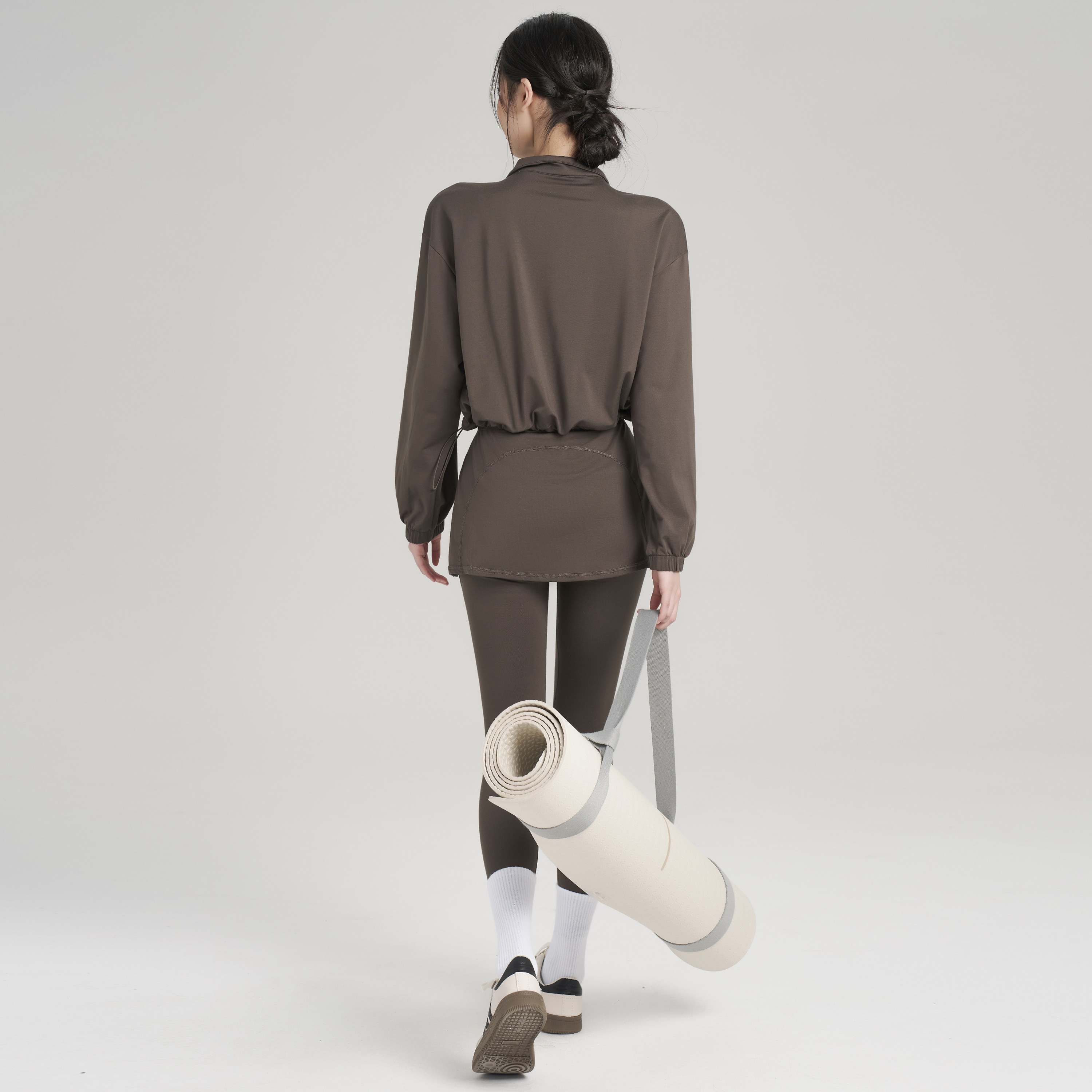 岚纹加绒瑜伽裙裤女显瘦健身裤高腰保暖假两件跑步运动长裤秋冬款,淘宝优惠券,粉丝福利购,淘宝优惠卷