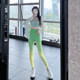 Lanwen Fashionable Personalized Gradient Color Tight Fitness Trousers