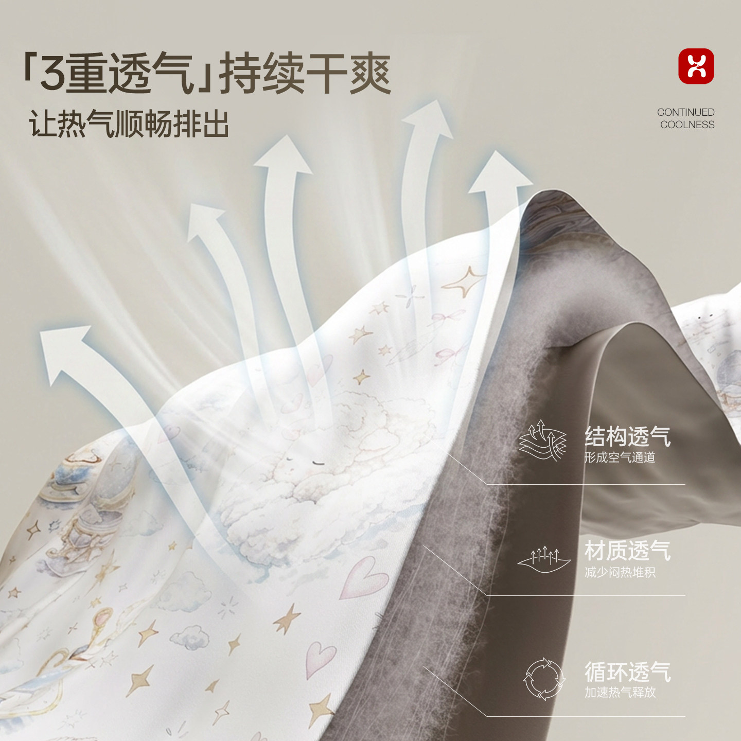 哈卡达婴儿宝宝夏凉被儿童凉感被新生儿夏季轻薄被子幼儿园空调被