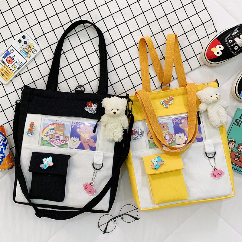 女夏手提包学生文艺拎2021帆布包 umitbenan女士包袋