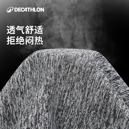 迪卡侬健身衣紧身衣男修身速干高弹运动上衣训练短袖360660RFX3 - 图0