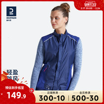 Di Camnon Coats Women Fall Light Thin Loose Wind Suit Jacket Windproof Running Waistcoat Outdoor Sleeveless Vest TAXJ