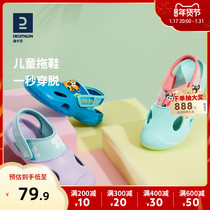 Dickom Children Sandal Sandshoes Dongle Shoes Beach Shoes Girls Slippers Boys Shoes Swimming Slippers Non-slip Swimming Slippers IVD3