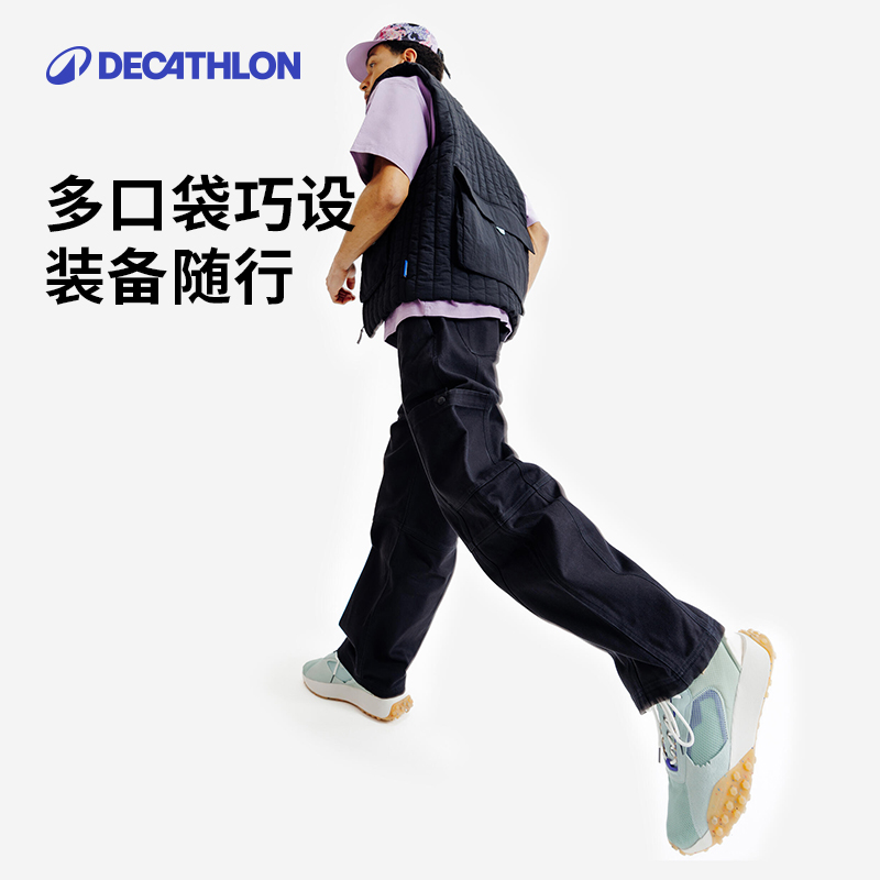 迪卡侬SPW364789 SNAPTURE联名男士长裤直筒宽松纯棉休闲潮流SAP1 - 图3