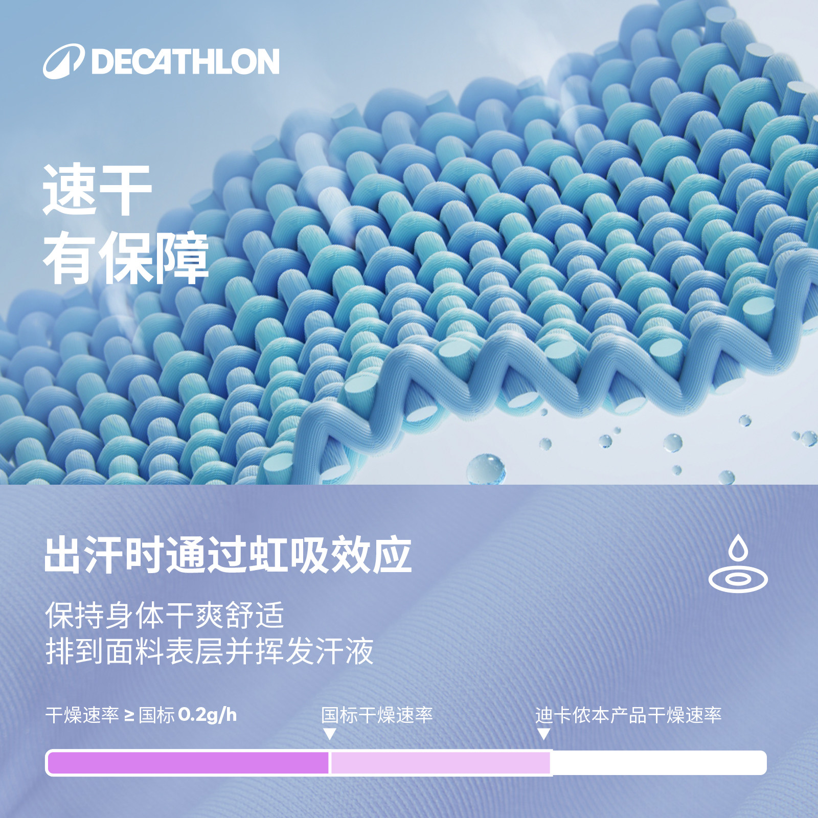 【迪卡侬】女速干衣T恤