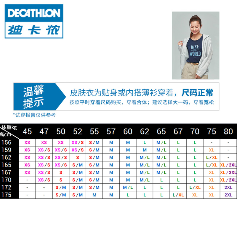 迪卡侬旗舰店官方店户外防晒衣男 QUFH 女防晒服男皮肤衣女 迪卡侬旗舰店官方店户外防晒衣男 QUFH 女防晒服男皮肤衣女