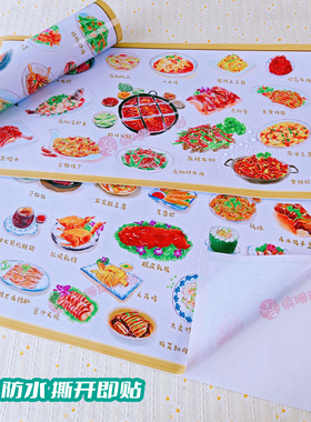 幼儿园美食节八大菜系材料主题墙