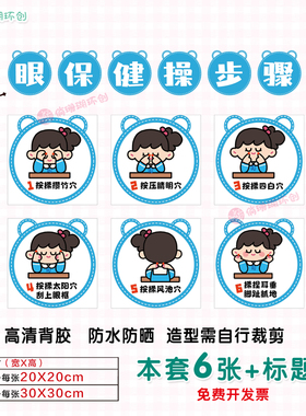 爱护眼睛预防近视爱眼日主题墙贴