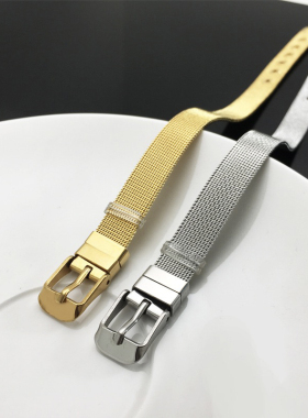 10mm不锈钢保色男女同款调节手链