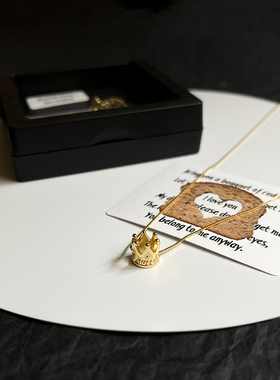 925银金色皇冠女神项链女款