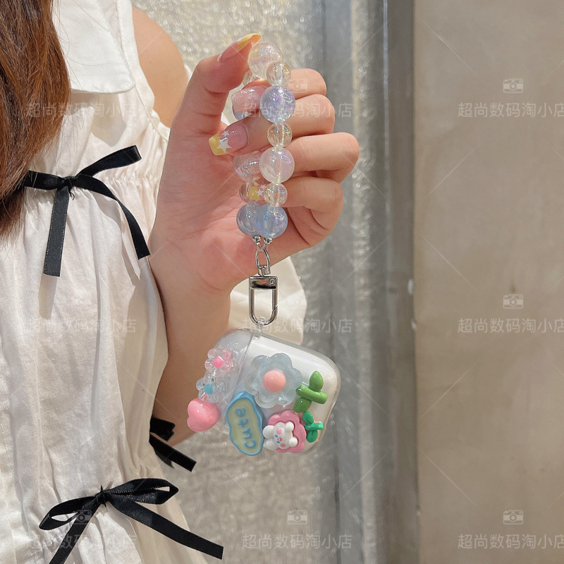 花朵适用漫步者花再zeroClip evoair comfoclip耳机保护套lollipro3 AirX atombudsplus fitbudsPro蓝牙壳女-图3