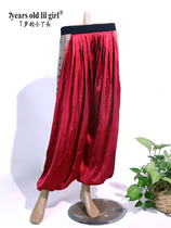 Dance Suit Hot Sell Recommended Belly Leather Dance Brands Design Rehearswear French Real Silk Snowsilk Light Cage Pants GA152