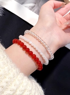 白月光极细叠戴小众学生水晶