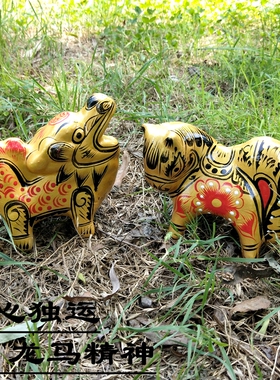 非遗凤翔泥塑纯手工十二生肖礼品