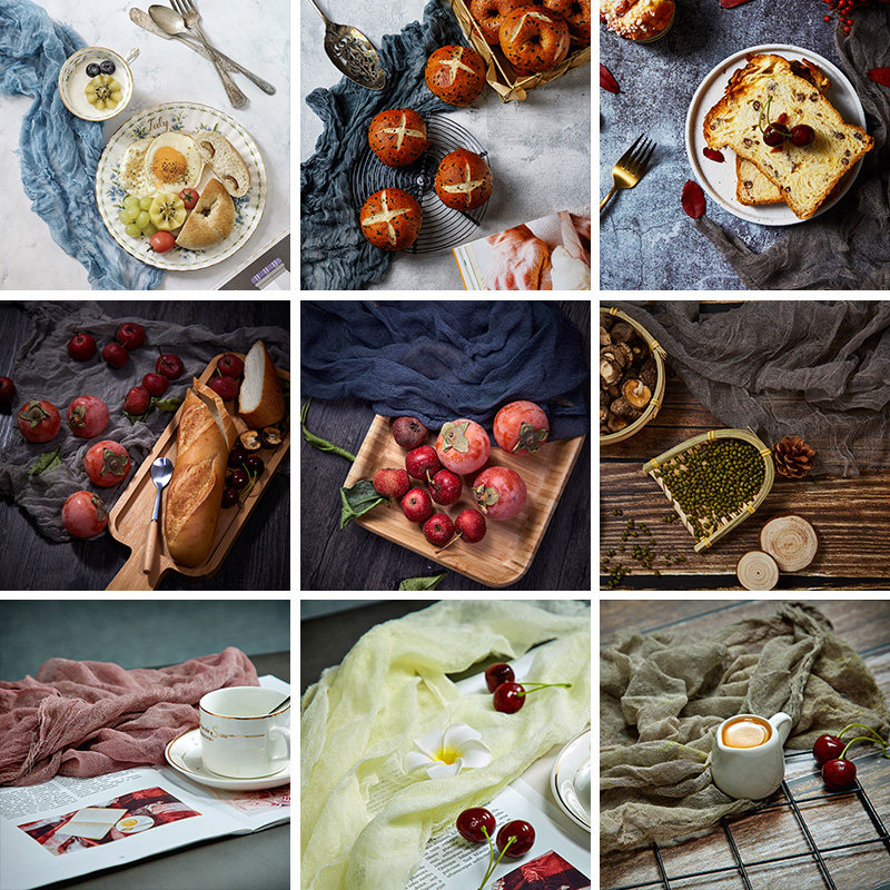 月饼美食摄影背景布拍照道具做旧纱巾ins风拍摄摆拍食品背景手工,淘宝优惠券,粉丝福利购,淘宝优惠卷