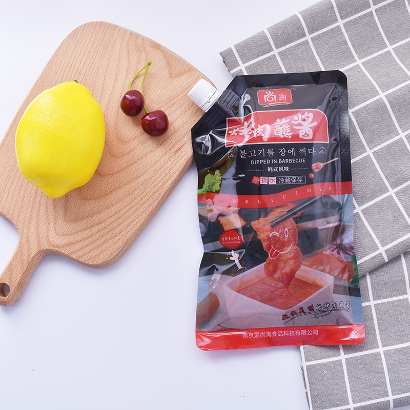 尚淘秘制烤肉酱 韩式烤肉蘸酱 生菜酱 烧烤调料 烤肉蘸料500g - 图1